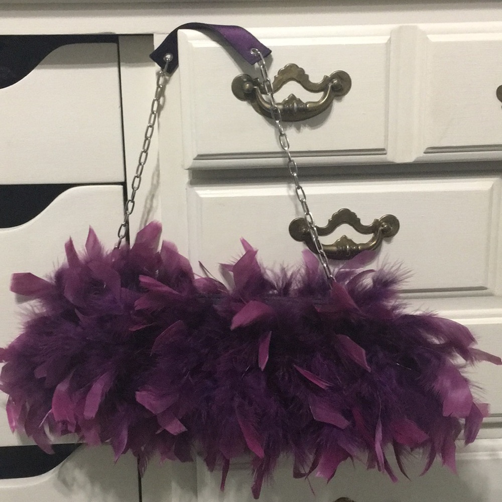 Feather Clutch